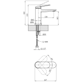 Смеситель для раковины Kroner Element 211110-3801 Фото - 4